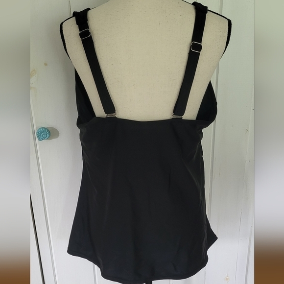 Daci Plus Size V Neck Tankini with Skirt Two Piece Bathing Suit Size 20W - Picture 6 of 16